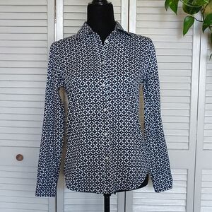 Lauren Ralph Lauren Geometric Pattern Button-Down Shirt Size XS – Like New